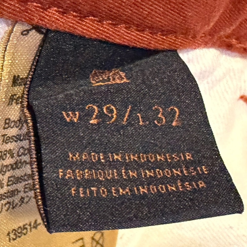 Scotch & Soda Mott Slim Fit Chinos Rust Orange Mens Stretch Cotton Twill Pants - Picture 10 of 10